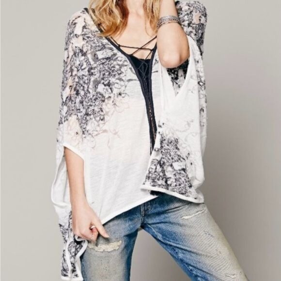 RARE Free People Seven Dials Embroidered Tunic Top - Picture 11 of 13